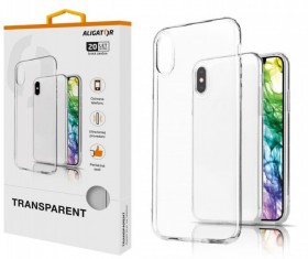 Silikónové puzdro TRANSPARENT ALIGATOR pre Xiaomi Mi 10 Lite (5G)