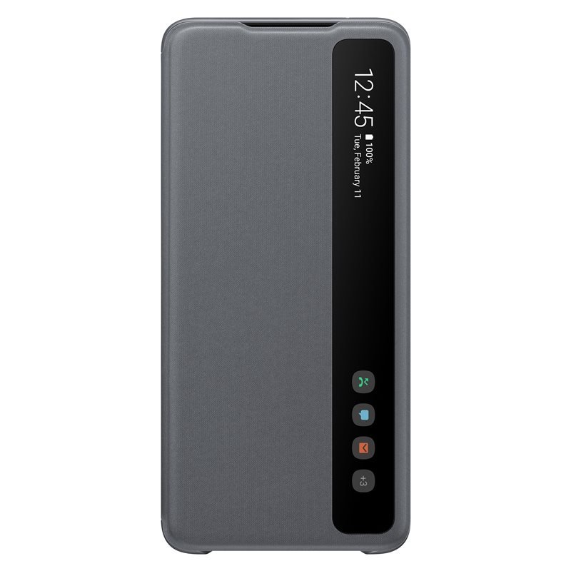 Pouzdro Samsung Clear S-View EF-ZG988CJE pro Galaxy S20 Ultra, šedá