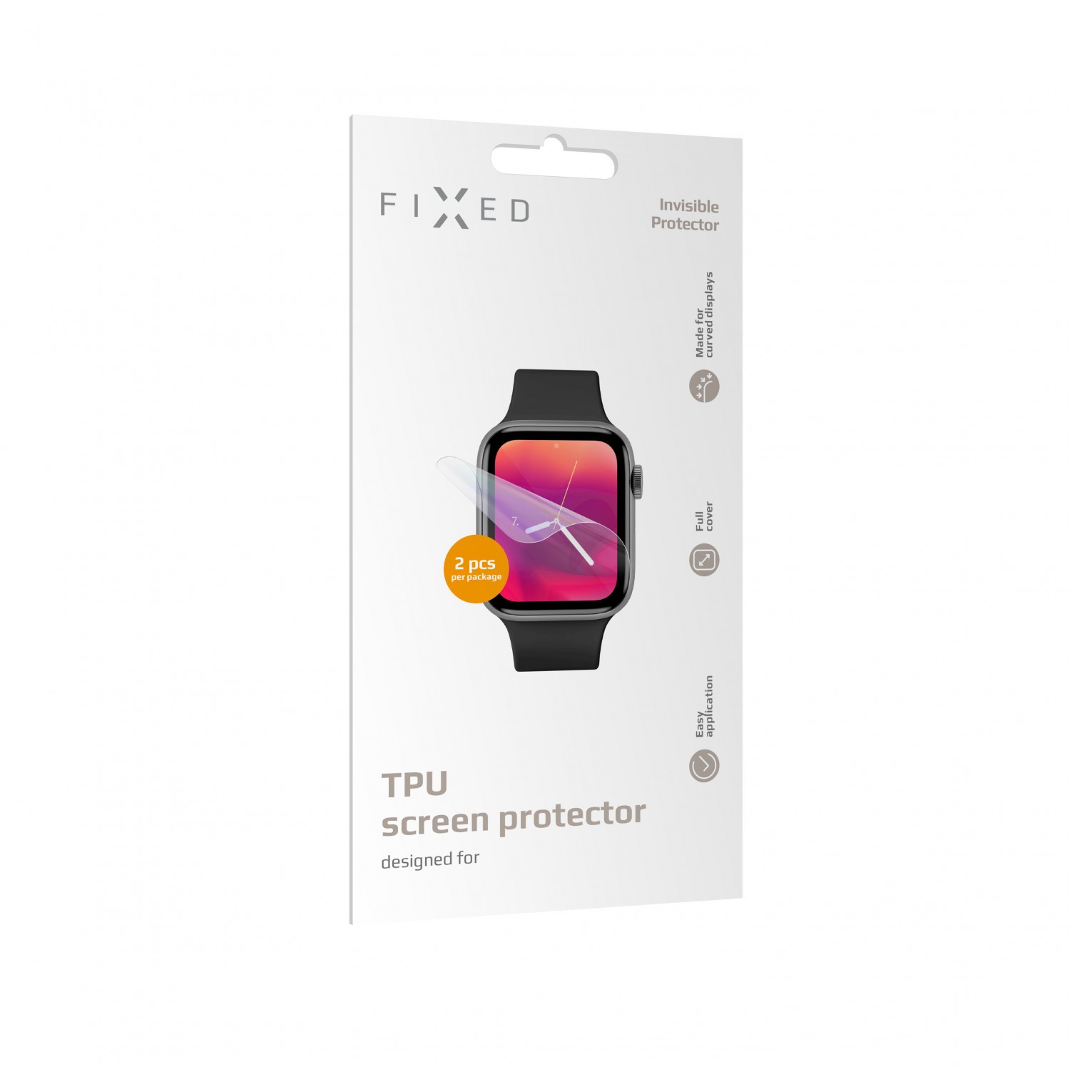 Silikónová fólia FIXED Invisible Protector pre Xiaomi Mi Band 5 (2ks), číra
