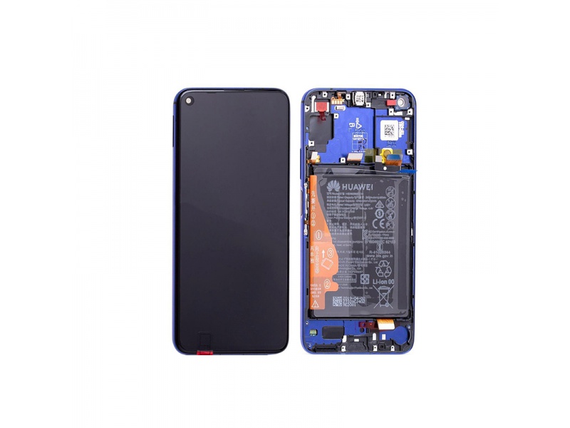 LCD + dotyk + rámček + batérie pre Honor 20 / Nova 5T, blue (Service Pack)