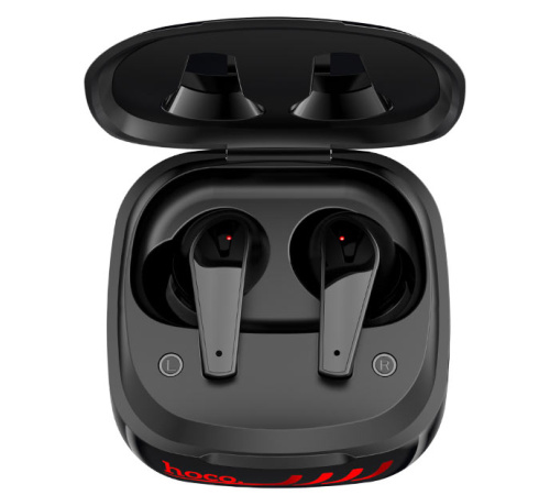 HF, sluchátka Bluetooth HOCO ES43 Lucky sound, TWS stereo, nabíjecí pouzdro, černá