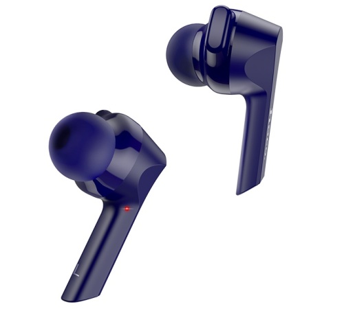 HF, sluchátka Bluetooth HOCO ES34 Pleasure, TWS, stereo, nabíjecí pouzdro, modrá