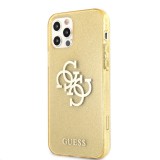 Zadní kryt Guess TPU Big 4G Full Glitter GUHCN61PCUGL4GGO pro Apple iPhone 11, zlatá