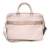 Brašna Guess PU 4G Metal Logo GUCB15G4GFPI Computer Bag 15/16", růžová