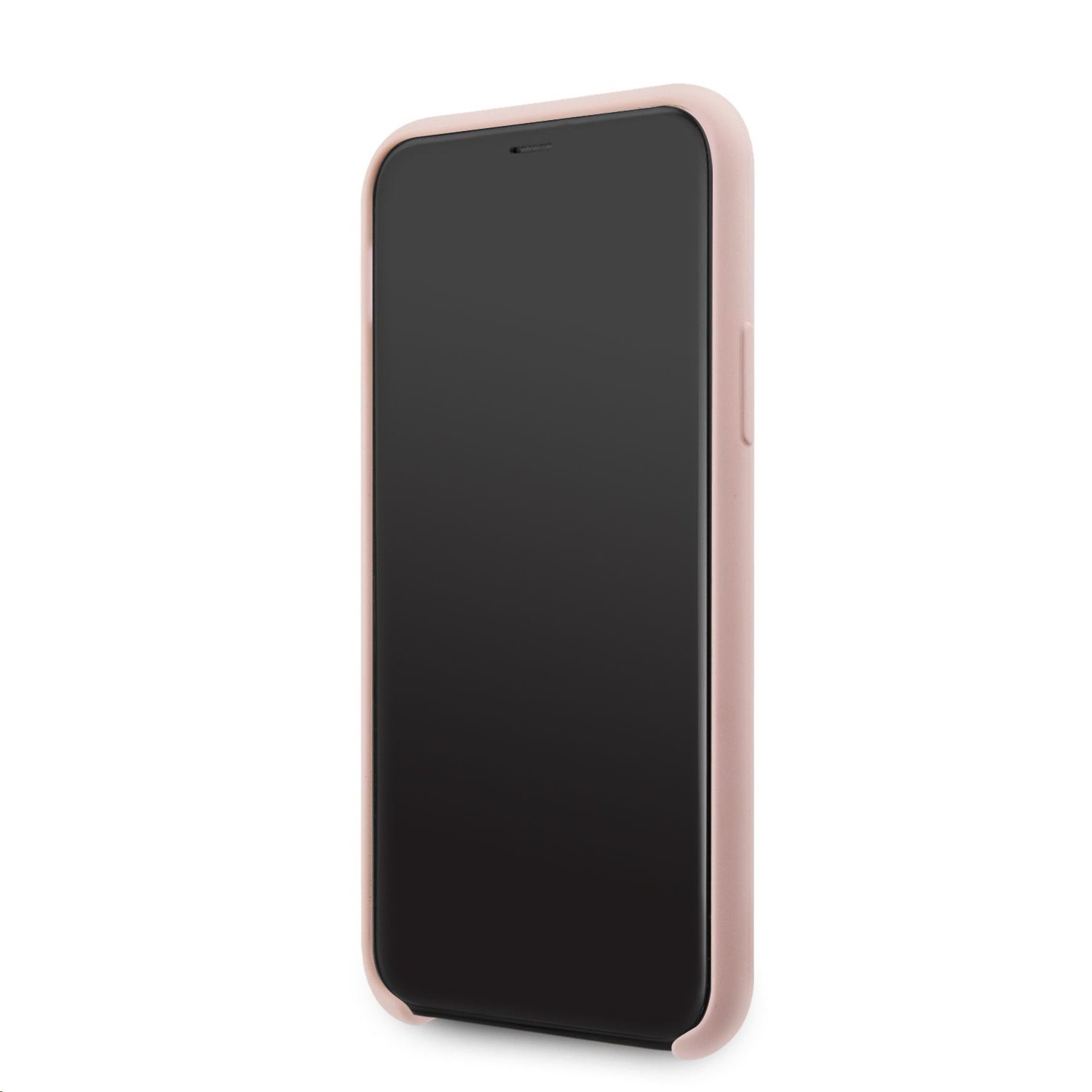 Silikonový kryt Karl LagerfeldChoupette Head KLHCN61SLCHLP pro Apple iPhone 11, růžová