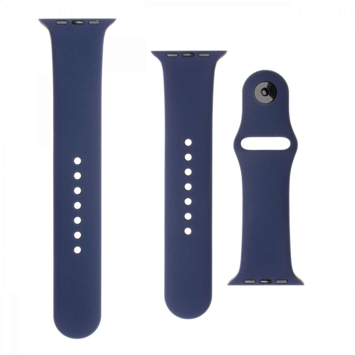 Set silikonových řemínků FIXED Silicone Strap pro Apple Watch 38 mm/40 mm, modrá