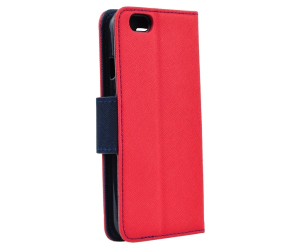 Flipové puzdro Fancy pre Xiaomi Redmi Note 10 Pre / Note 10 Pre Max, červená - modrá
