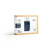 FIXED Tiny Wallet kožená peněženka z pravé hovězí kůže, modrá