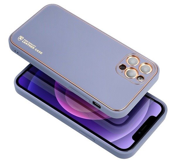 Ochranný kryt Forcell LEATHER pro Samsung Galaxy A12, modrá