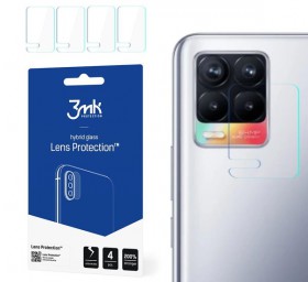 Hybridné sklo 3mk Lens ochrana kamery pre Real 8 (4ks)