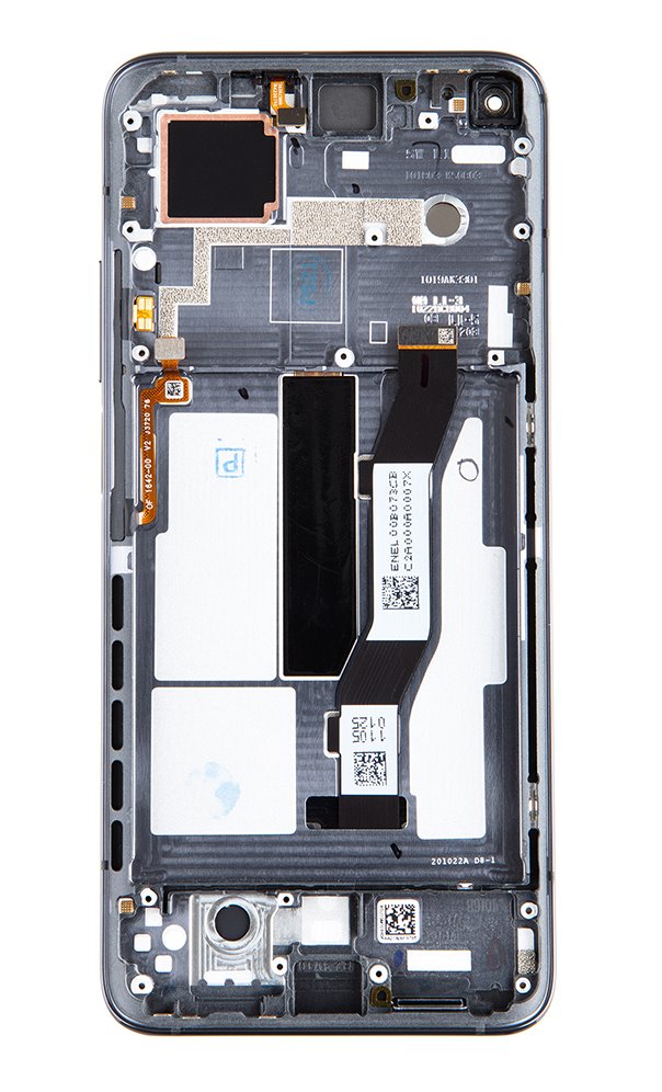 LCD + dotyk + predný kryt pre Xiaomi Mi 10T / Mi 10T Pro, black (Service Pack)
