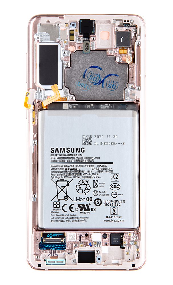 LCD + dotyk + batérie pre Samsung Galaxy S21 +, phantom violet (Service Pack)