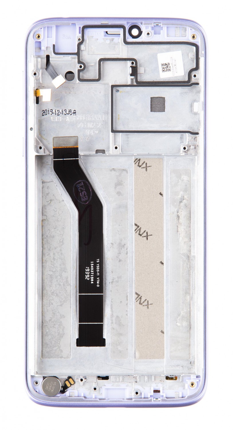 LCD + dotyk + predný kryt pre Motorola G7 Power, violet (Service Pack)