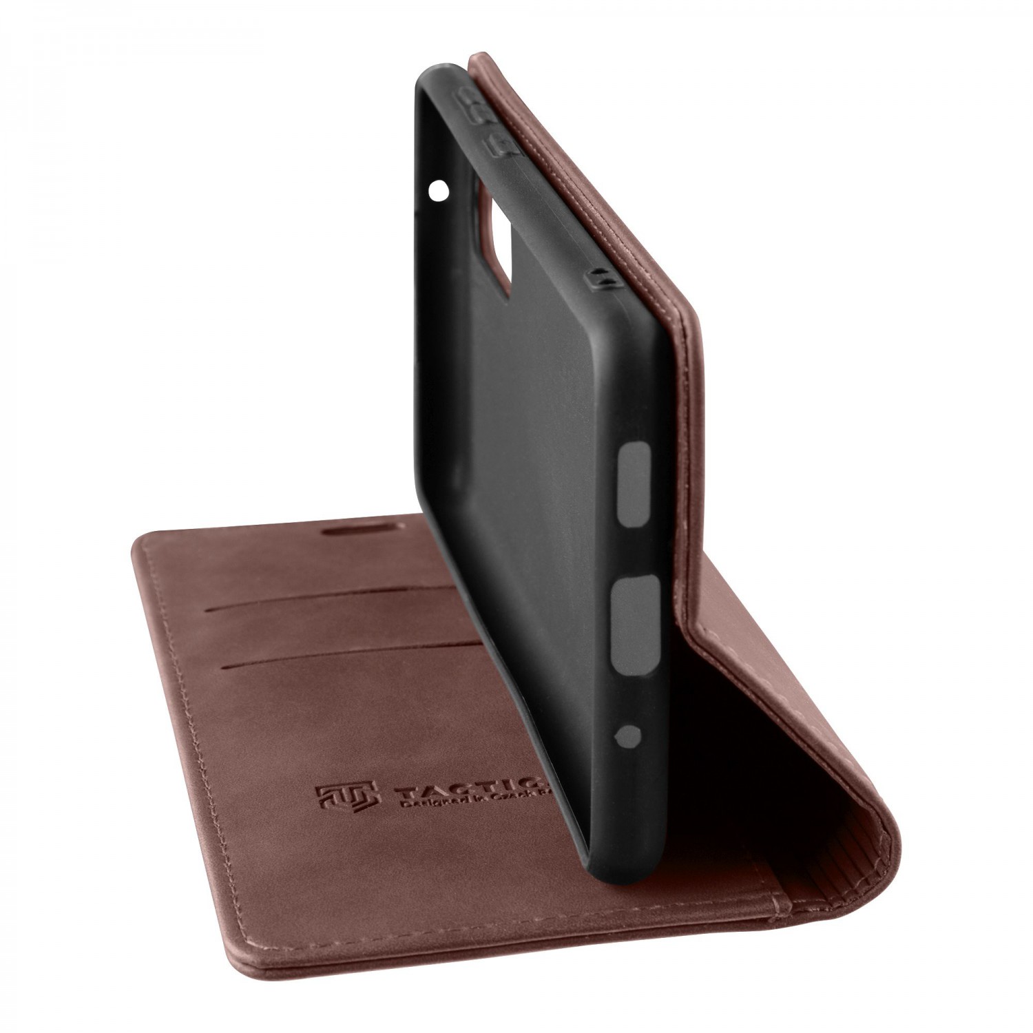 Flipové pouzdro Tactical Xproof pro Xiaomi Redmi Note 10 Pro/10 Pro Max, hnědá