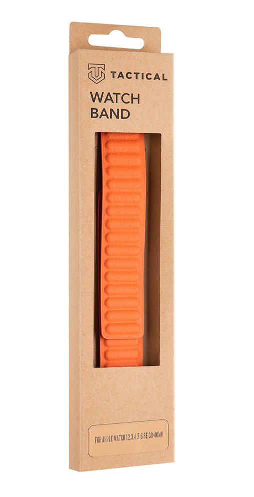 Kožený remienok Tactical 731 Loop pre Apple Watch 38mm / 40mm, orange