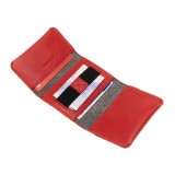 Kožená peňaženka FIXED Smile Tripple sa smart trackerom FIXED Smile Pro, červená