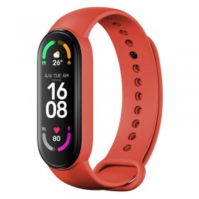 Silikónový remienok FIXED Silicone Strap pre Xiaomi Mi Band 5 / Mi Band 6, červená