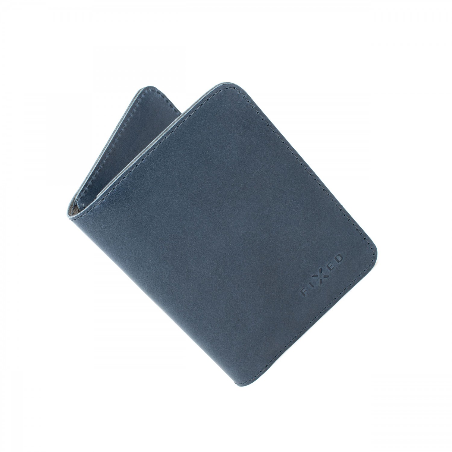 Kožená peňaženka FIXED Smile Wallet XL sa smart trackerom FIXED Smile PRO, modrá