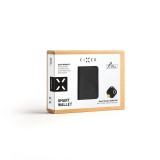 Kožená peňaženka FIXED Smile Wallet XL sa smart trackerom FIXED Smile PRO, čierna