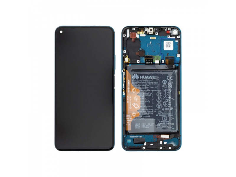 LCD + dotyk + rámček + batérie pre Honor 20 Pro, phantom blue (Service Pack)