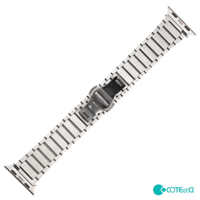 Řemínek COTEetCI Stainless Steel Band pro Apple Watch 38/40mm, stříbrná