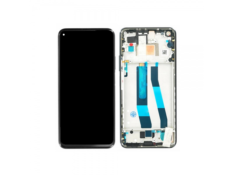 LCD + dotyk + rámček pre Xiaomi Mi 11 Lite 5G, black (Service Pack)