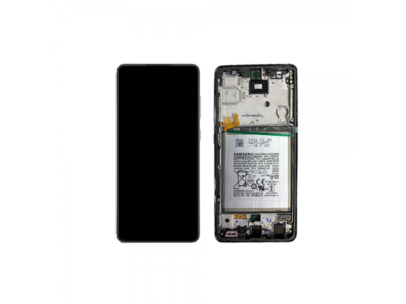LCD + dotyk + rámček pre Samsung Galaxy A72 4G / 5G 2021 LCD, blue (Service Pack)