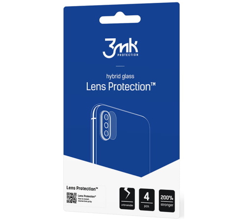 Hybridní sklo 3mk Lens ochrana kamery pro Vivo Y52 5G (4ks)
