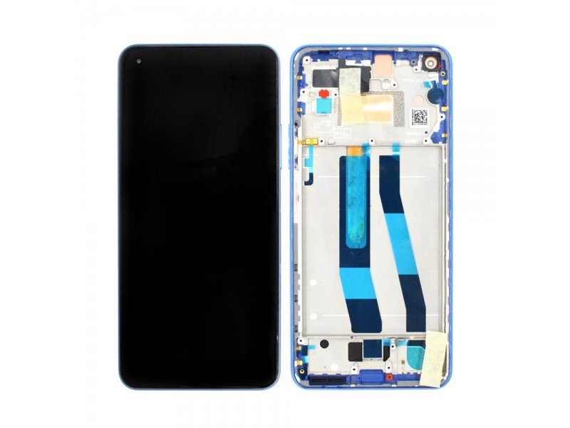 LCD + dotyk + rámček pre Xiaomi Mi 11 Lite 4G, bubblegum blue (Service Pack)