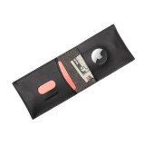 Kožená peněženka FIXED Wallet for AirTag, černá