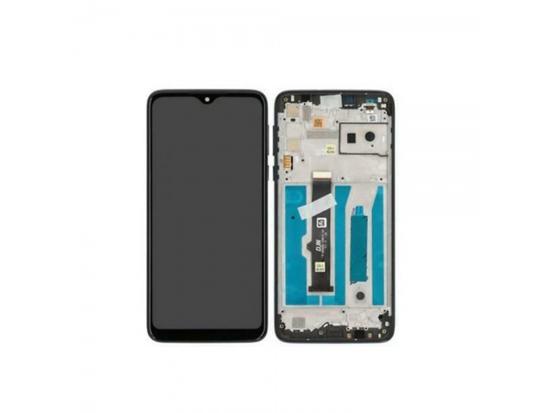 LCD + dotyk + rámček pre Motorola Moto One Macro, black (Service Pack)
