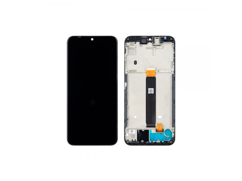 LCD + dotyk + rámček pre Motorola Moto E6 Plus, black (Service Pack)