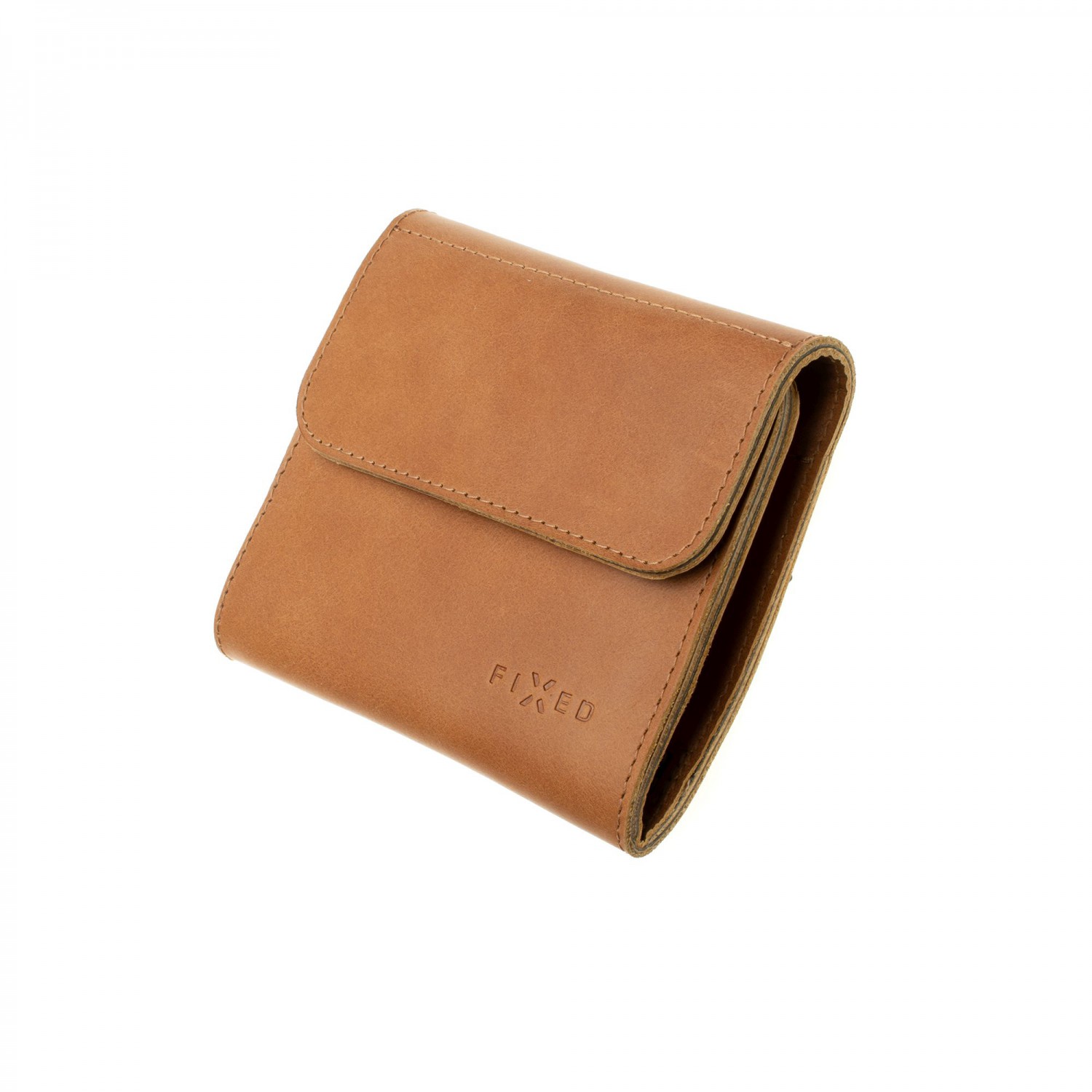 Kožená peněženka FIXED Smile Classic Wallet se smart trackerem FIXED Smile PRO, hnědá