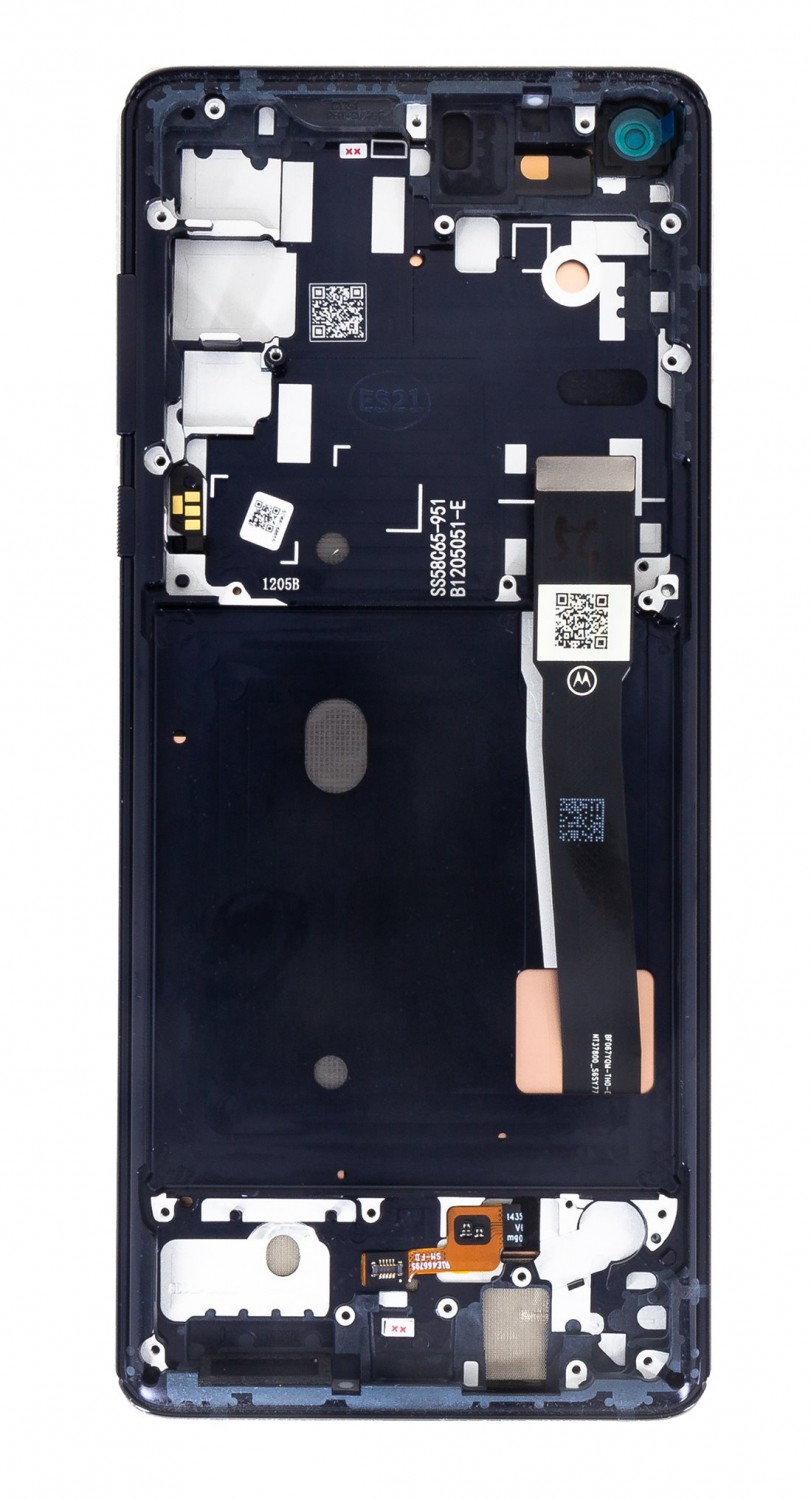 LCD + dotyk + predný kryt pre Motorola Edge, black (Service Pack)