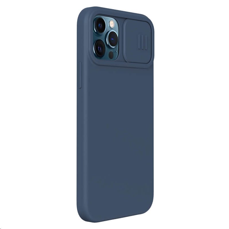 Silikonový kryt Nillkin CamShield Silky pro Apple iPhone 13, modrá