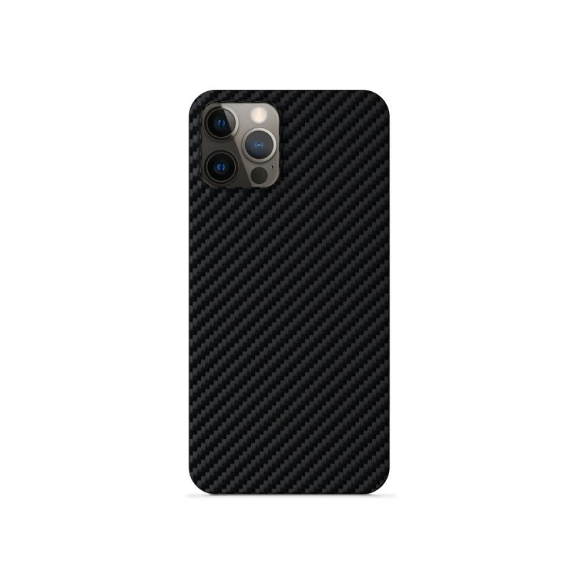 Silikónové TPU puzdro Epic Carbon pre Apple iPhone 12 Pro Max, čierna
