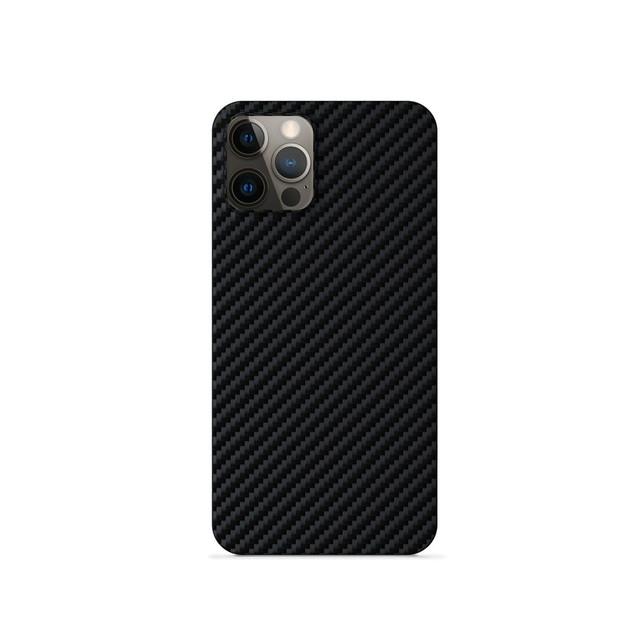 Silikónové TPU puzdro Epic Carbon pre Apple iPhone 12/12 Pro, čierna