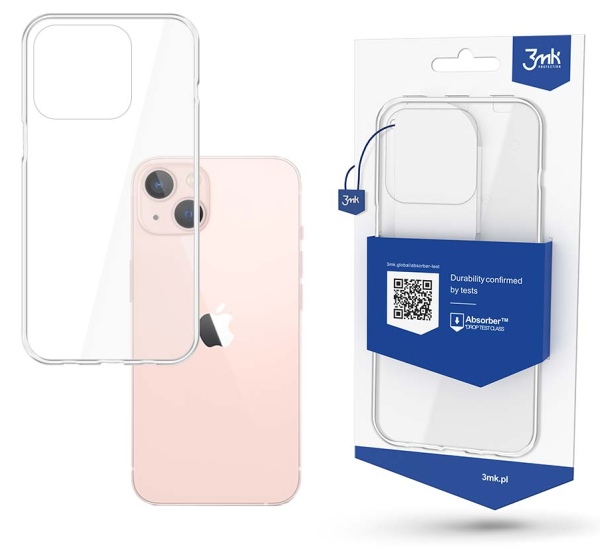 Silikonové pouzdro 3mk Clear Case pro Apple iPhone 13, čirá