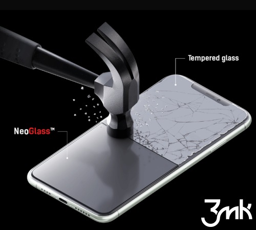 Hybridné sklo 3mk NeoGlass pre Samsung Galaxy S21 +, čierna