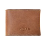 FIXED Wallet Kožená peněženka z pravé hovězí kůže, hnědá