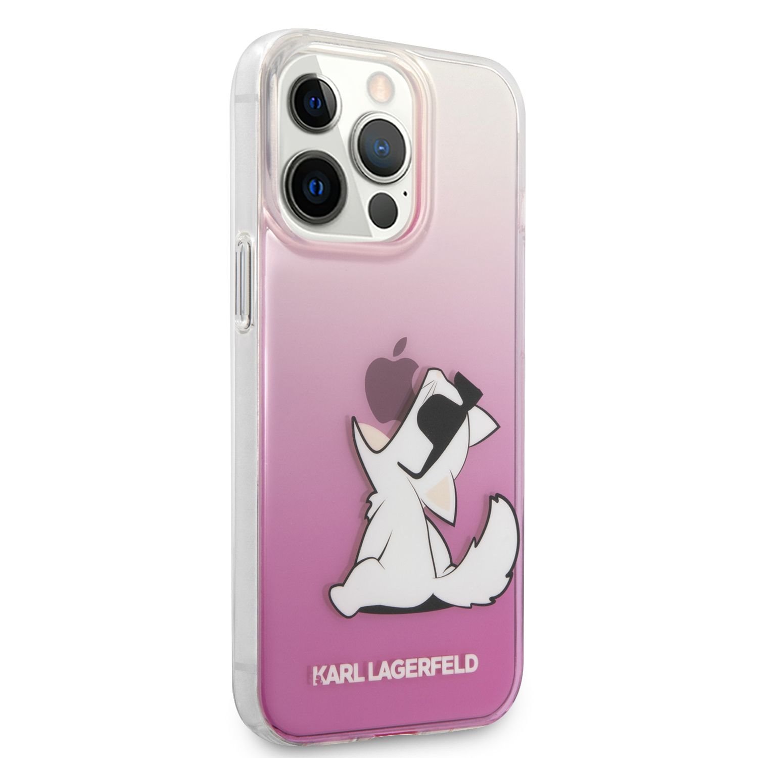 Zadní kryt Karl Lagerfeld PC/TPU Choupette Eat KLHCP13XCFNRCPI pro Apple iPhone 13 Pro Max, růžová
