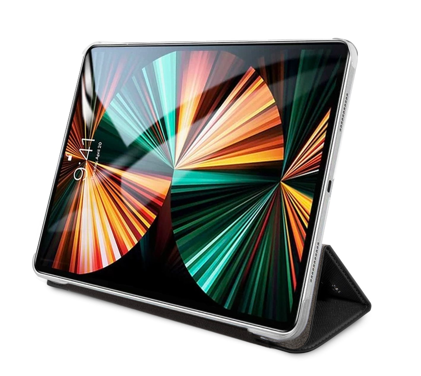 Pouzdro na tablet Karl Lagerfeld Choupette Head Saffiano KLFC12OCHK pro Apple iPad Pro 12.9, černá