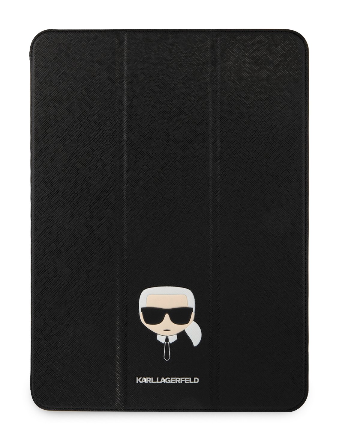 Pouzdro na tablet Karl Lagerfeld Head Saffiano KLFC12OKHK pro Apple iPad Pro 12.9, černá
