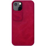 Flipové pouzdro Nillkin Qin Book PRO pro Apple iPhone 13 Pro, červená