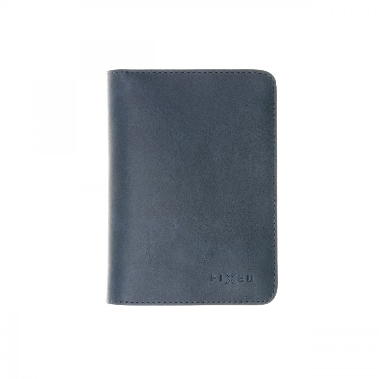 Kožená peněženka FIXED Smile Passport se smart trackerem FIXED Smile PRO, modrá