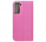 Flipové pouzdro SENSITIVE pro Samsung Galaxy S21, růžová
