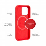 Zadný kryt FIXED MagFlow s podporou MagSafe pre Apple iPhone 13 Pro, červená