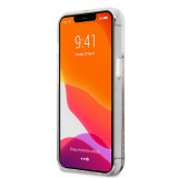 Zadní kryt Guess TPU Big 4G Liquid Glitter Gold GUHCP13LLG4GGO pro Apple iPhone 13 Pro, transparentní