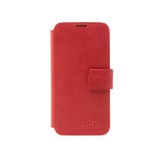 Kožené puzdro typu kniha FIXED ProFit pre Apple iPhone 13 mini, červená