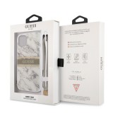 Zadní kryt Guess TPU Marble Stripe GUHCP13SKMABGR pro Apple iPhone 13 Mini, šedá